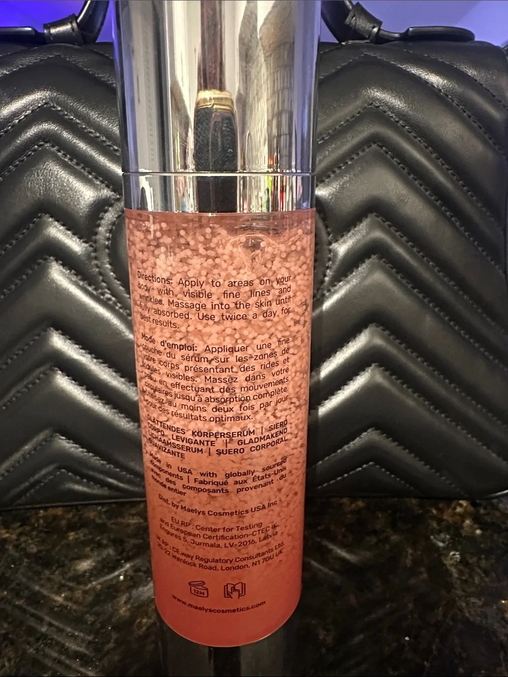 MAËLYS B-Glossy Smoothing Body Serum - Pink